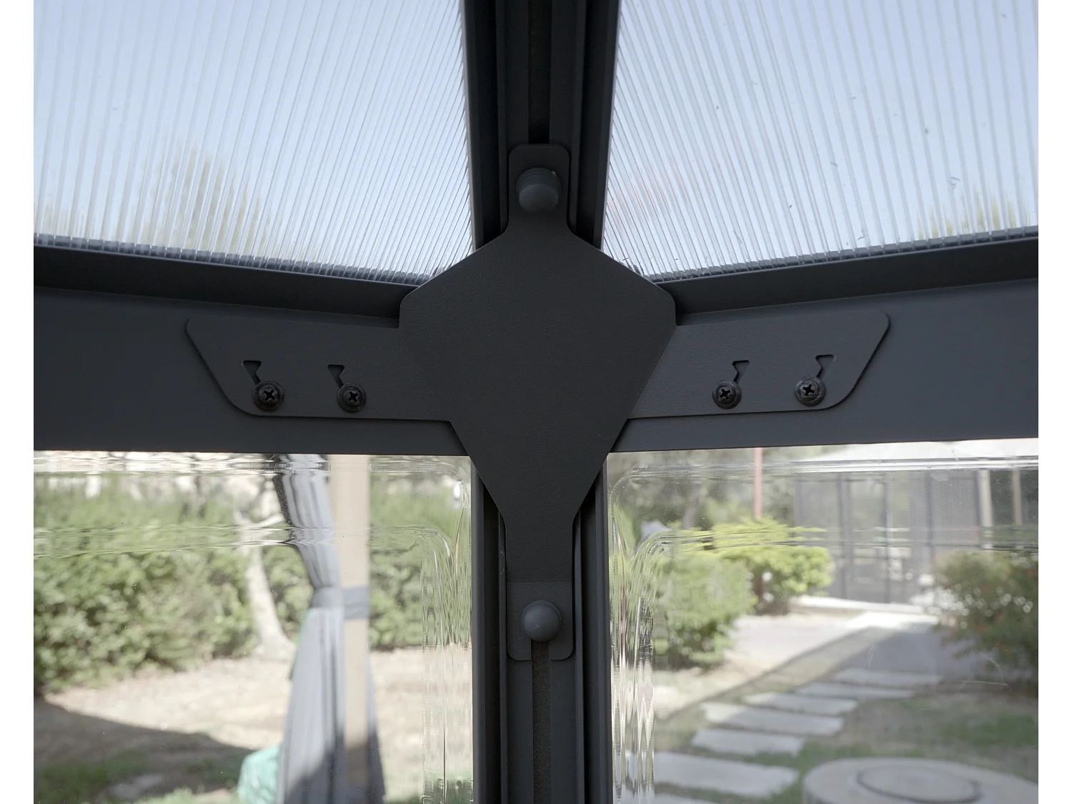 Canopia Serre de jardin hexagonale Oasis 4m² Grise