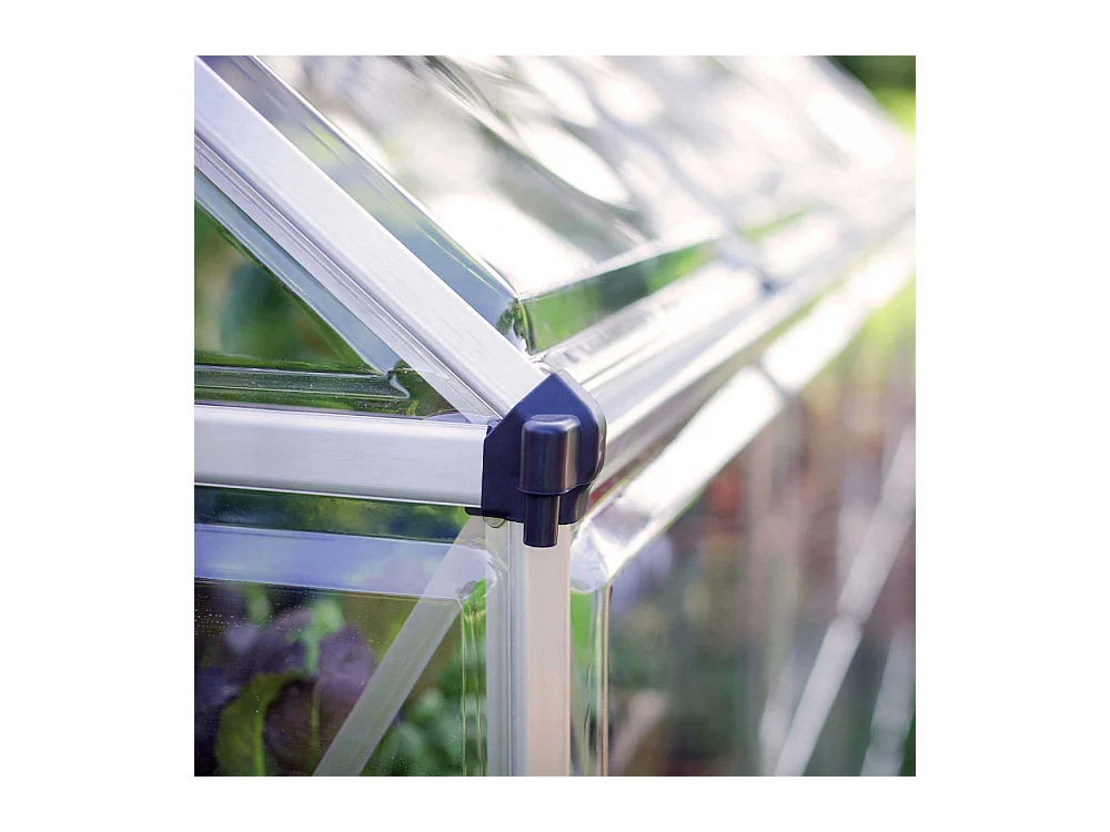 Serre de jardin en aluminium argent et polycarbonate Harmony 5.7m²