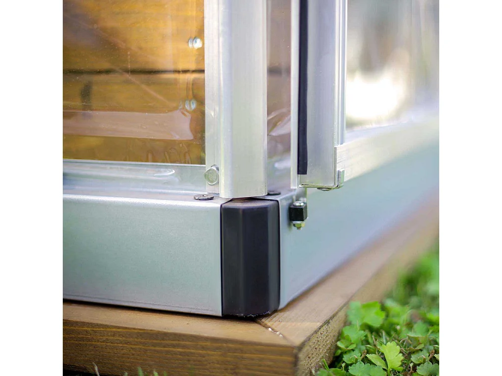 Serre de jardin en aluminium argent et polycarbonate Harmony 5.7m²