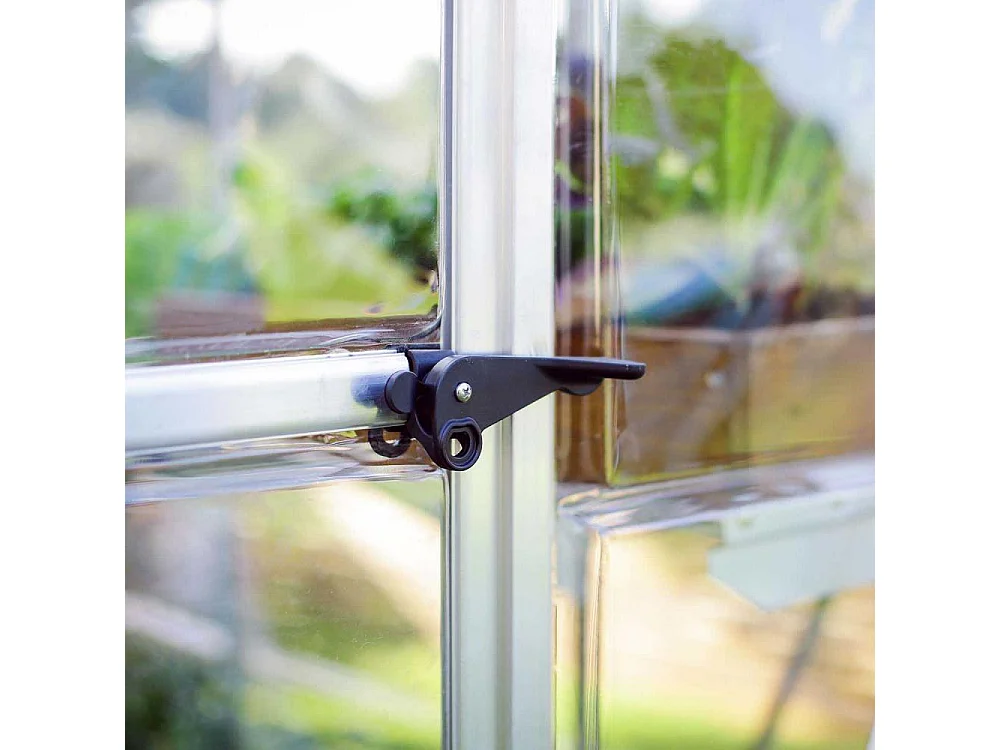 Serre de jardin en aluminium argent et polycarbonate Harmony 5.7m²