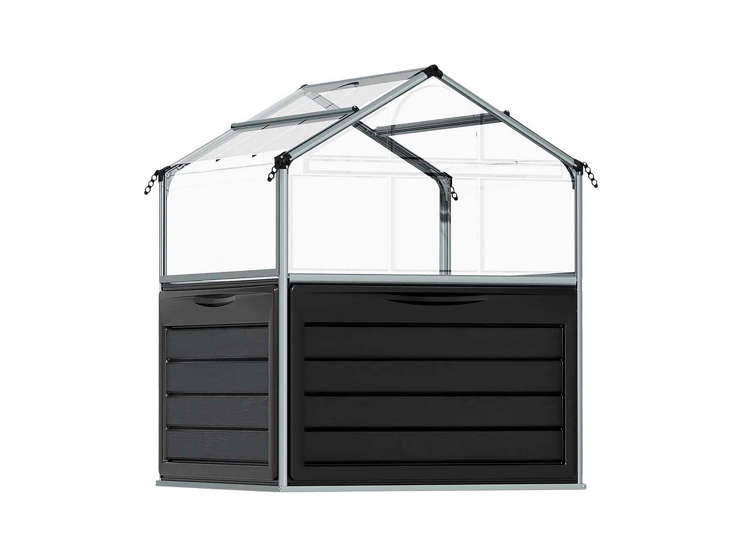 Mini-serre de jardin en aluminium et polycarbonate Plant-Inn