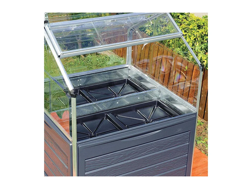 Mini-serre de jardin en aluminium et polycarbonate Plant-Inn