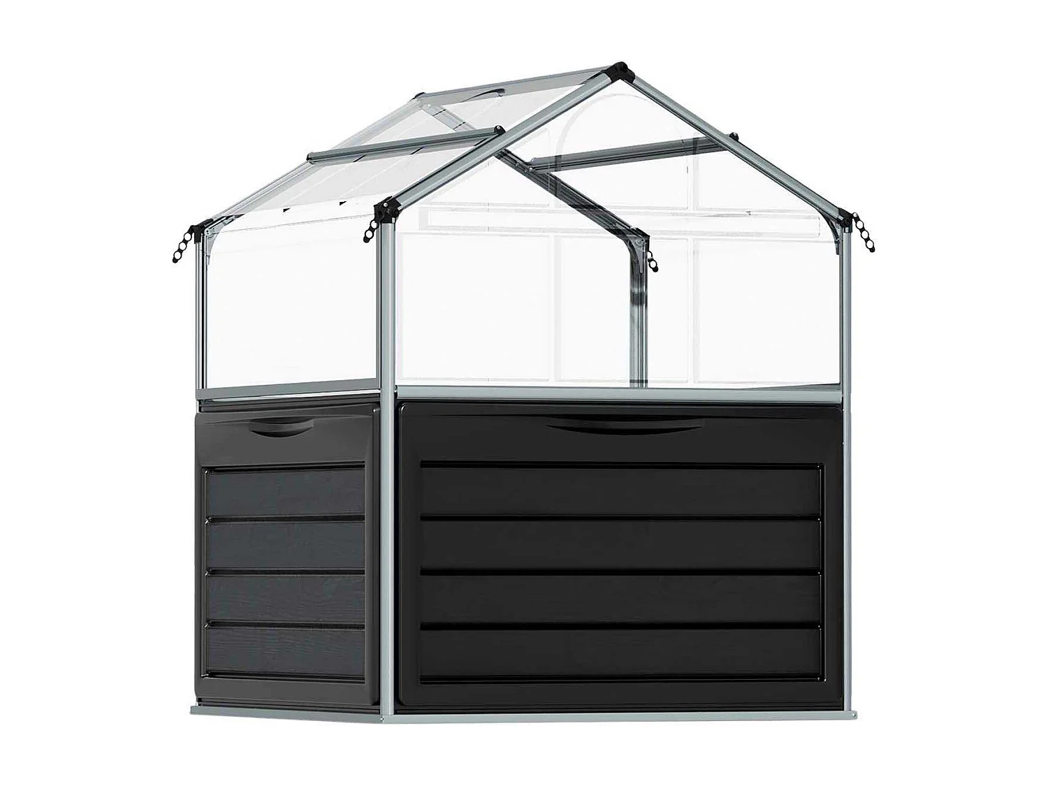 Mini-serre de jardin en aluminium et polycarbonate Plant-Inn