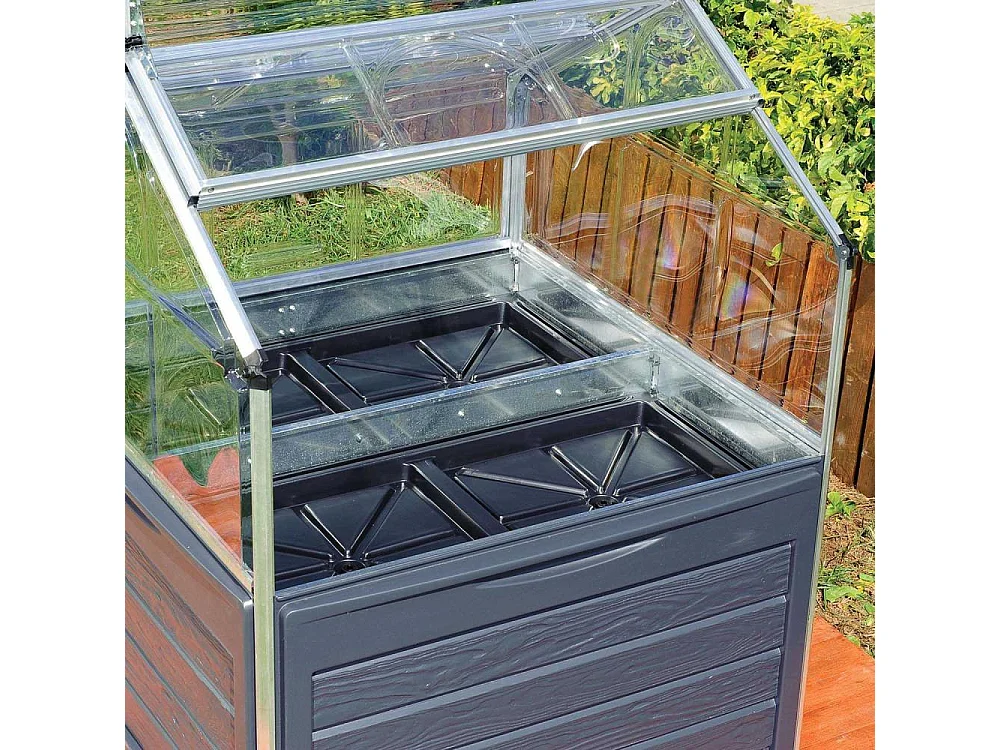 Mini-serre de jardin en aluminium et polycarbonate Plant-Inn