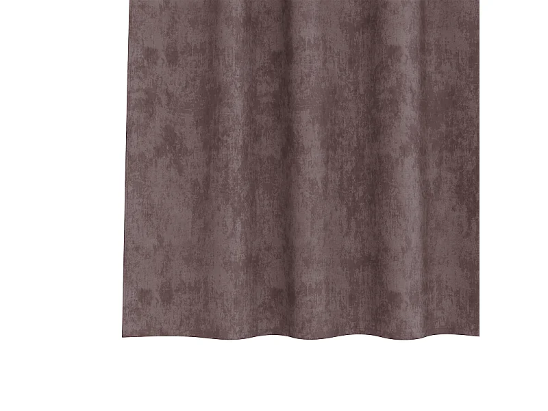 Cortinas de Veludo Elegantes em Castanho com Olhais - 140x140 cm - Par de 2 Peças