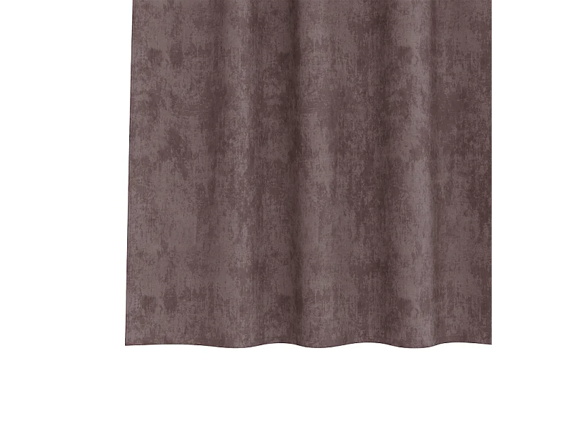 Cortinas de Veludo Elegantes em Castanho com Olhais - 140x140 cm - Par de 2 Peças