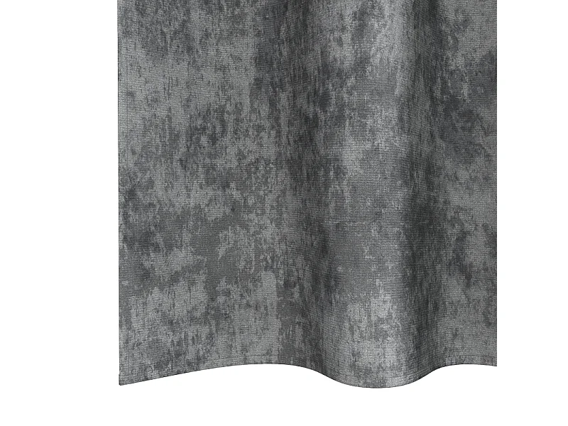 Rideaux 2 pcs avec œillets Gris 140x140 cm