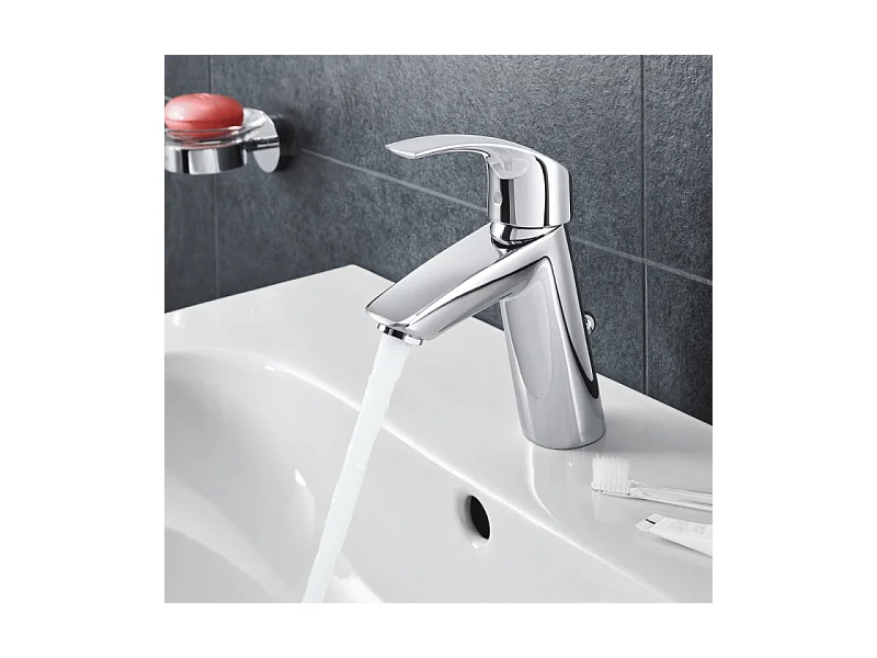 Vasque à poser GROHE Euro Ceramic 60cm  + Mitigeur lavabo M GROHE Eurosmart avec vidage Chromé