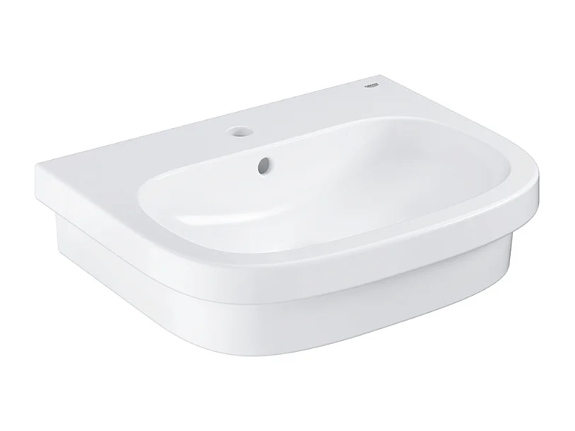 Vasque à poser GROHE Euro Ceramic 60cm  + Mitigeur lavabo M GROHE Eurosmart avec vidage Chromé
