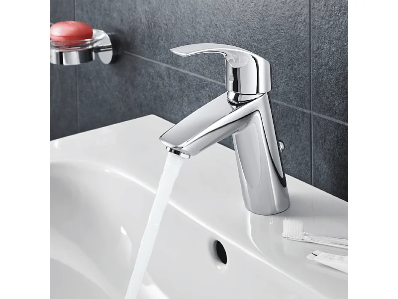 Vasque à poser GROHE Euro Ceramic 60cm  + Mitigeur lavabo M GROHE Eurosmart avec vidage Chromé