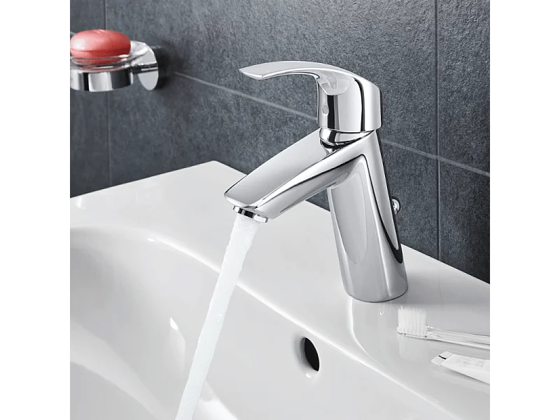 Vasque à poser GROHE Euro Ceramic 60cm  + Mitigeur lavabo M GROHE Eurosmart avec vidage Chromé