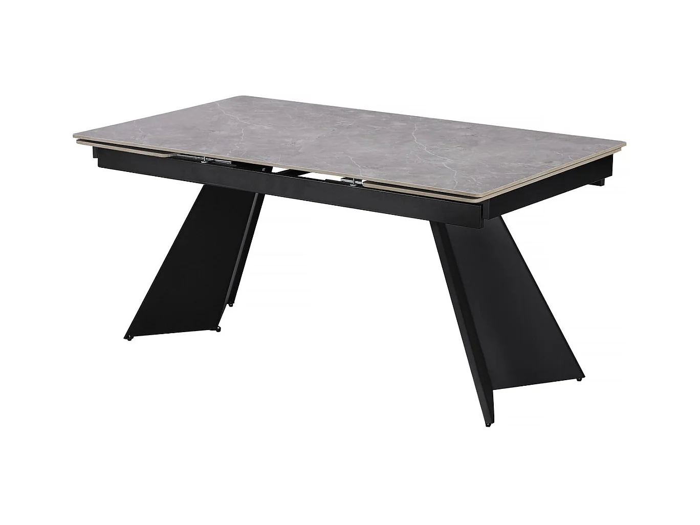 Uitschuifbare keramische eettafel "Equinoxe" Grijs Marmer 6 tot 10 personen