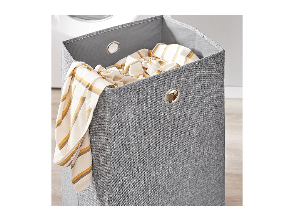 SoBuy Meuble pour Machine à Laver avec Panier et Tiroir, Blanc