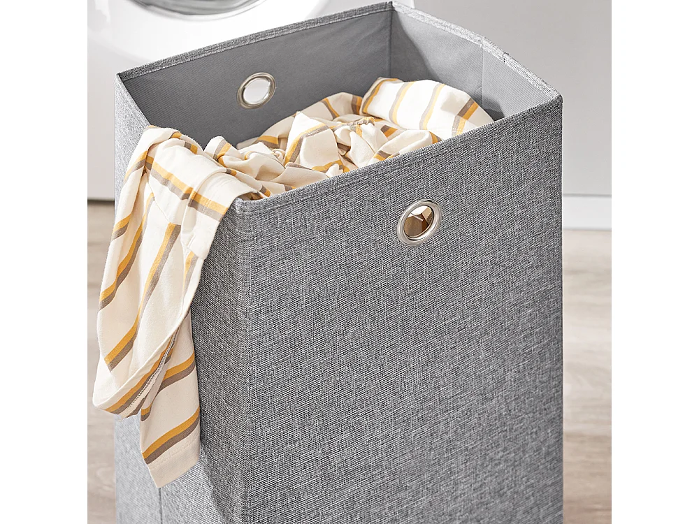 SoBuy Meuble pour Machine à Laver avec Panier et Tiroir, Blanc