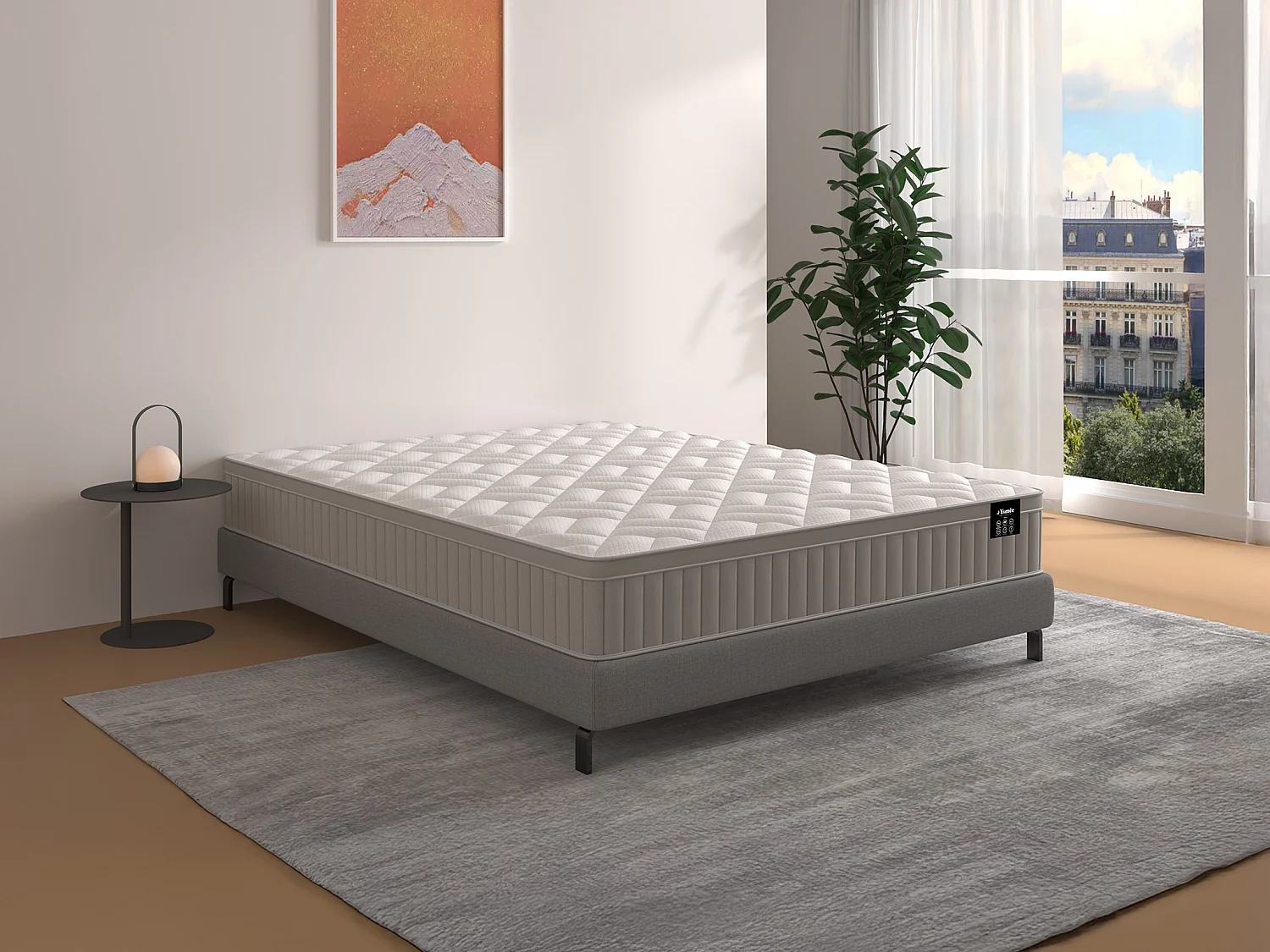 Matelas 140 x 190 cm mousse et gel à mémoire de forme 7 zones ép 22cm - SOMIRA de YSMÉE