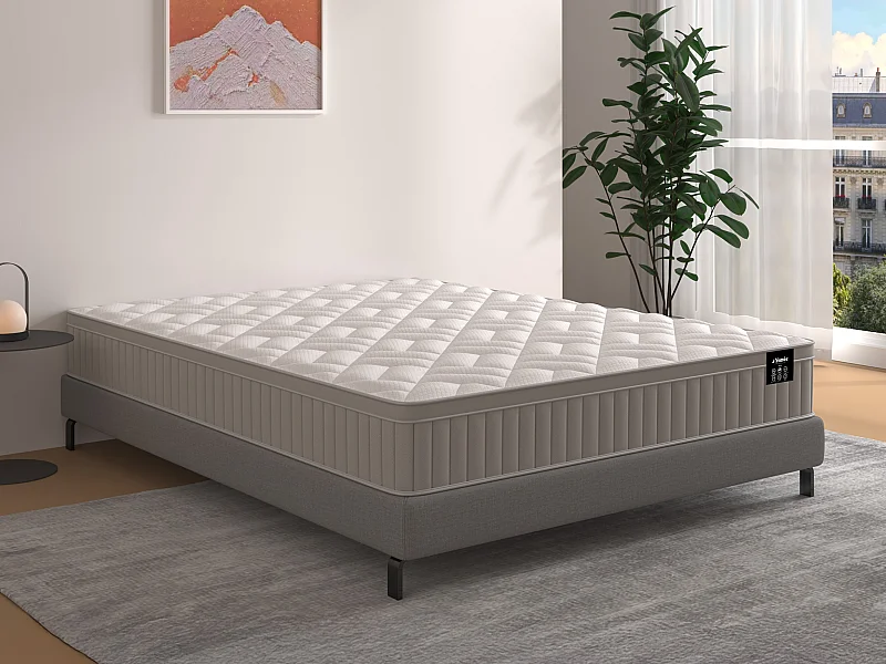 Matelas 180 x 200 cm mousse et gel à mémoire de forme 7 zones ép 22cm - SOMIRA de YSMÉE