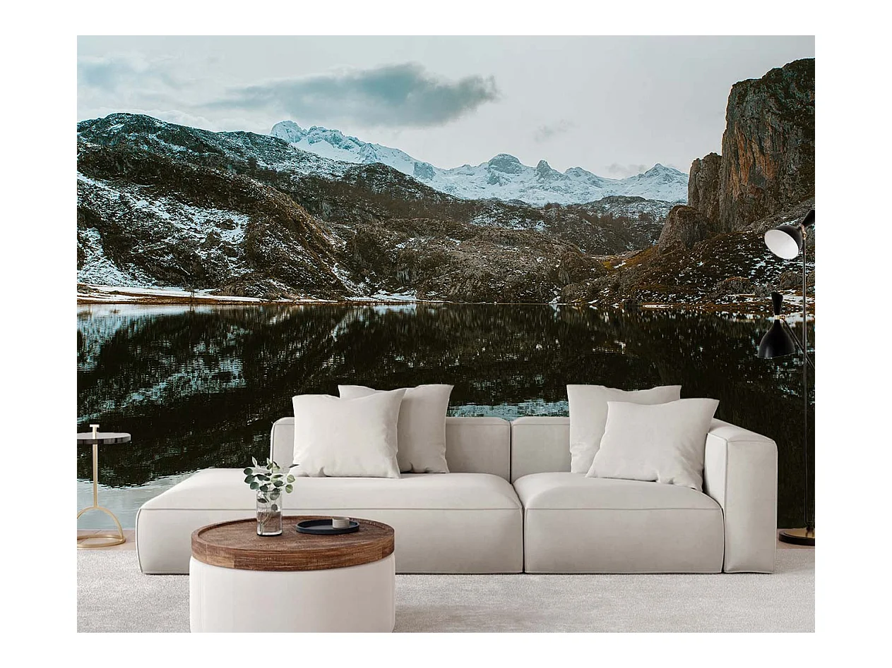 Carta Da Parati, Lago in montagna - 400x280