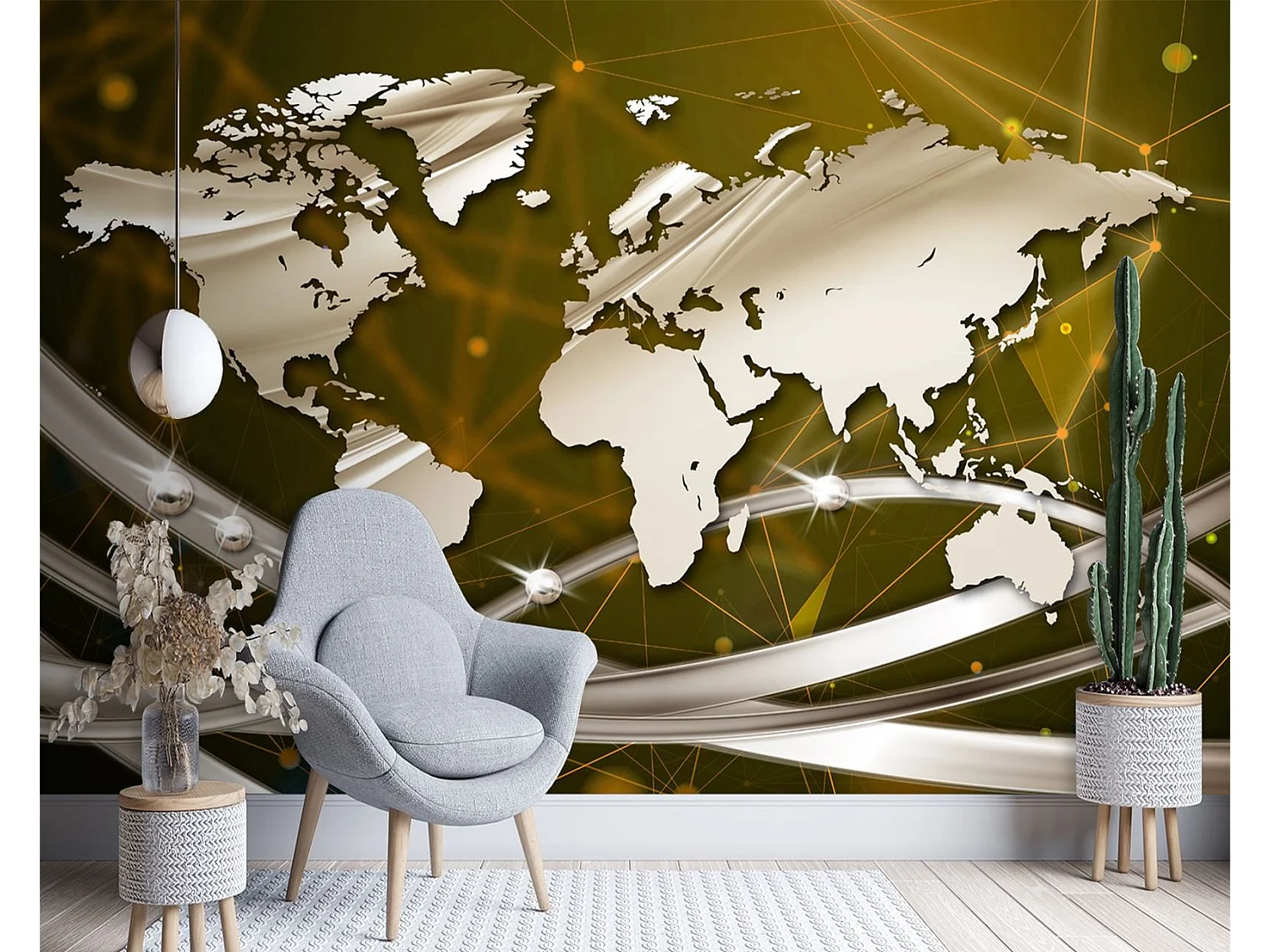 Carta Da Parati, Contorni di contorni - 150x105