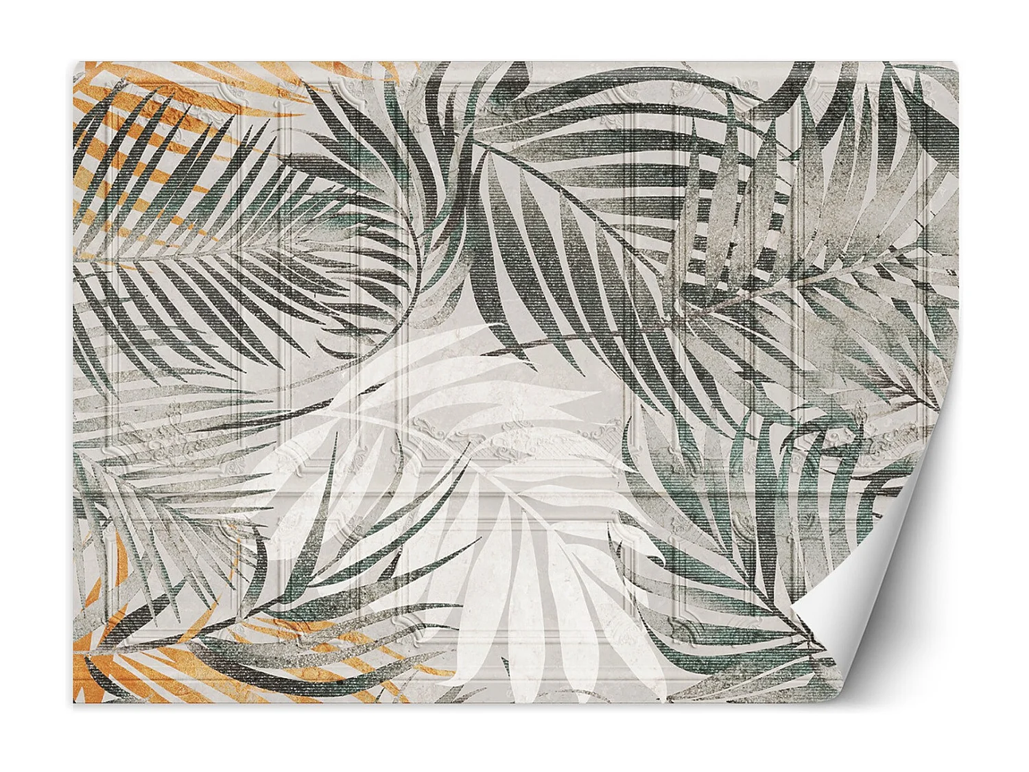 Carta Da Parati, Foglie di palma tropicale - 250x175