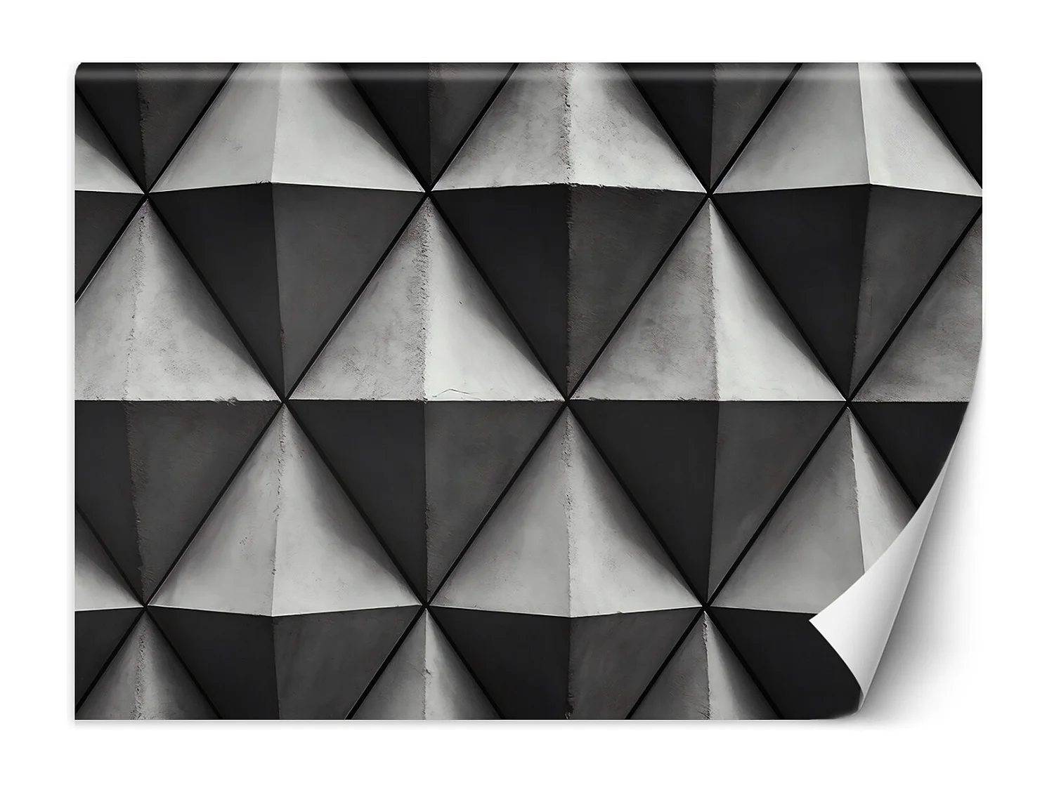 Wallpaper, Geometric triangles 3D - 200x140