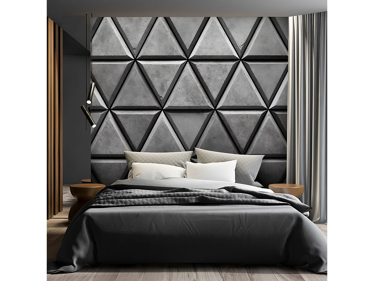 Wallpaper, Geometric triangles 3D - 300x210