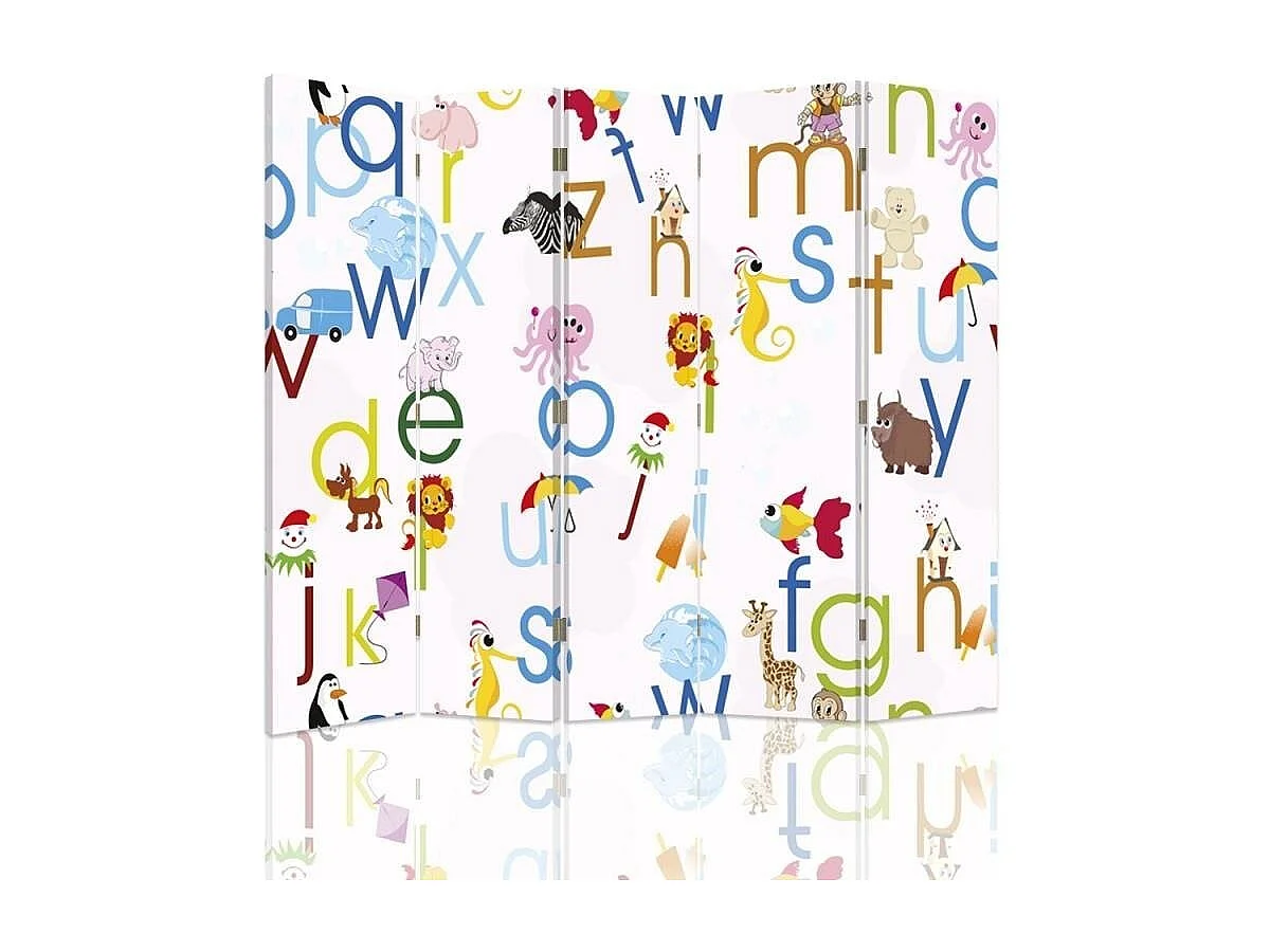 Paravento bilaterale, Lettere - 180x170