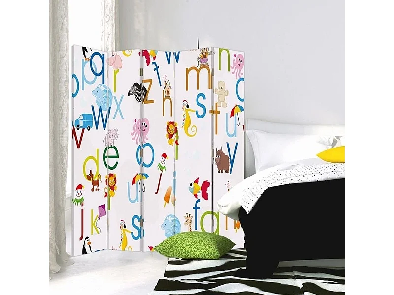 Paravento bilaterale, Lettere - 180x170