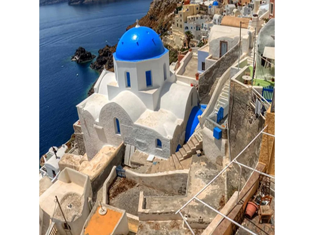 Paravento bilaterale, Santorini - 180x170