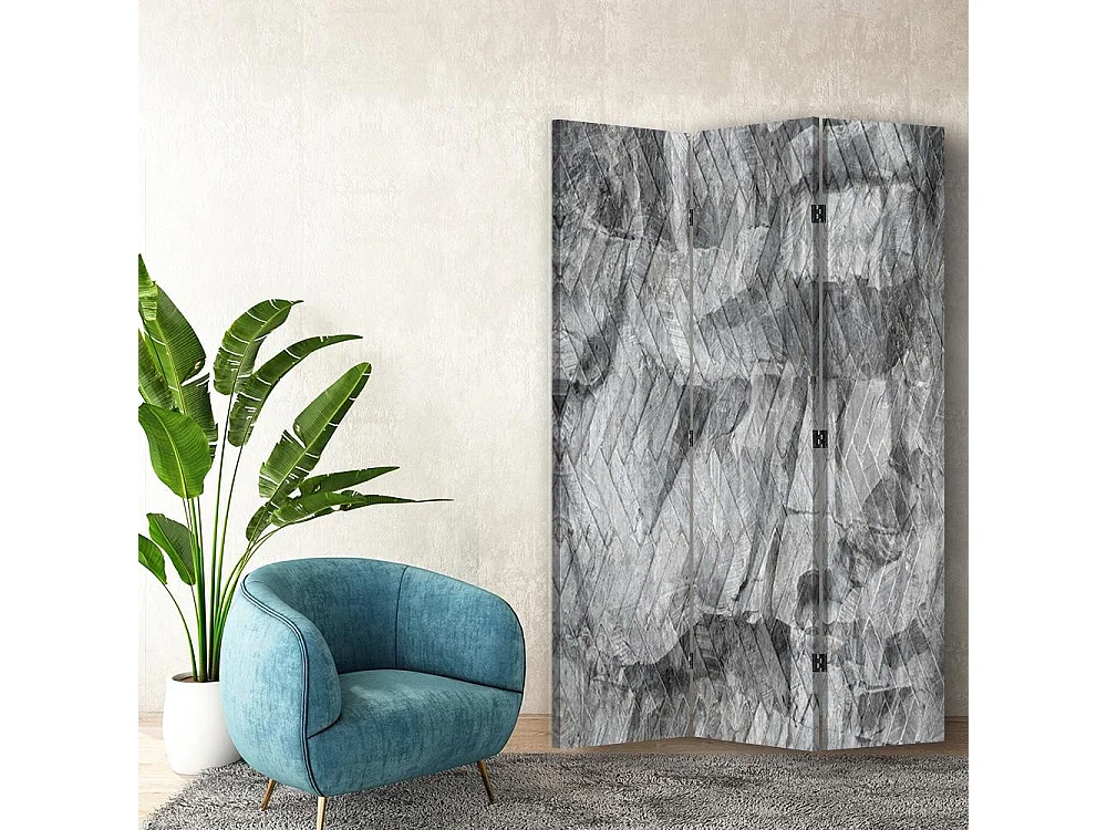Paravento bilaterale 360, La serenità  del grigio - 110x170