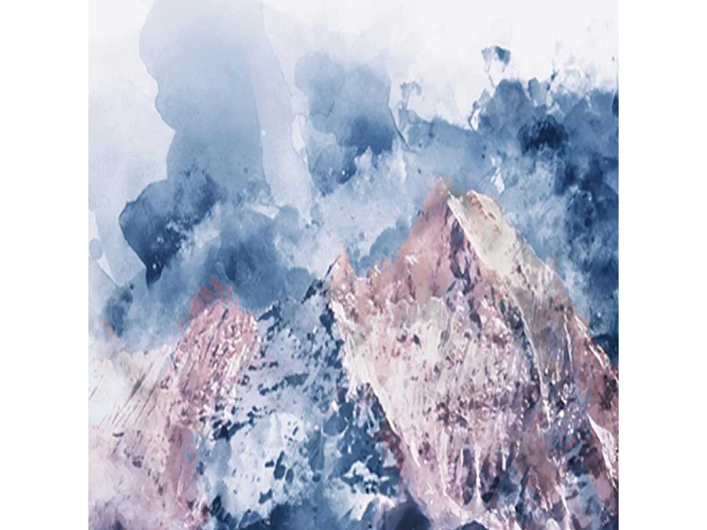 Paravento bilaterale, Cime innevate tra le nuvole - 180x170