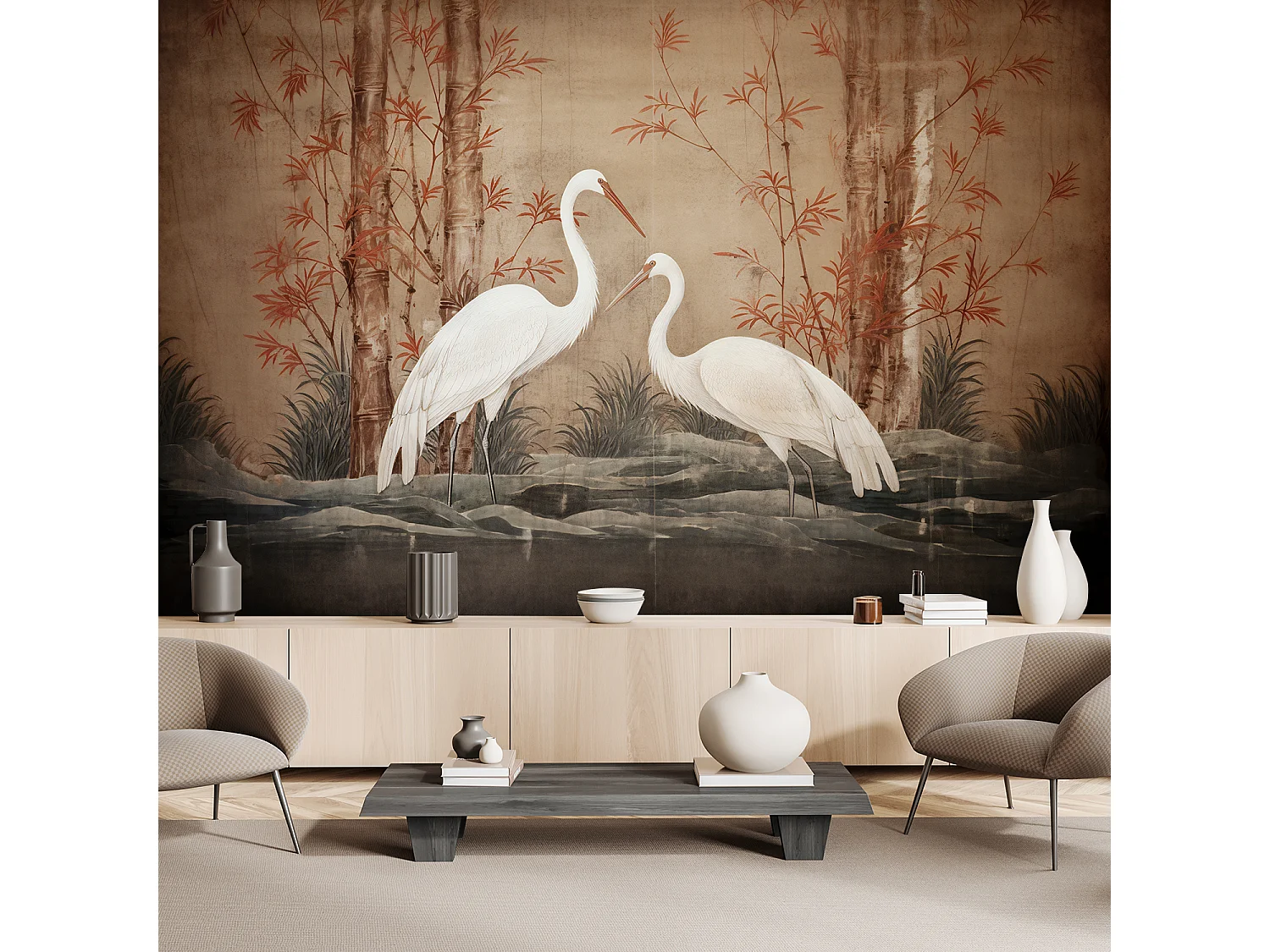 Wallpaper, Animal Oriental Bird - 150x105