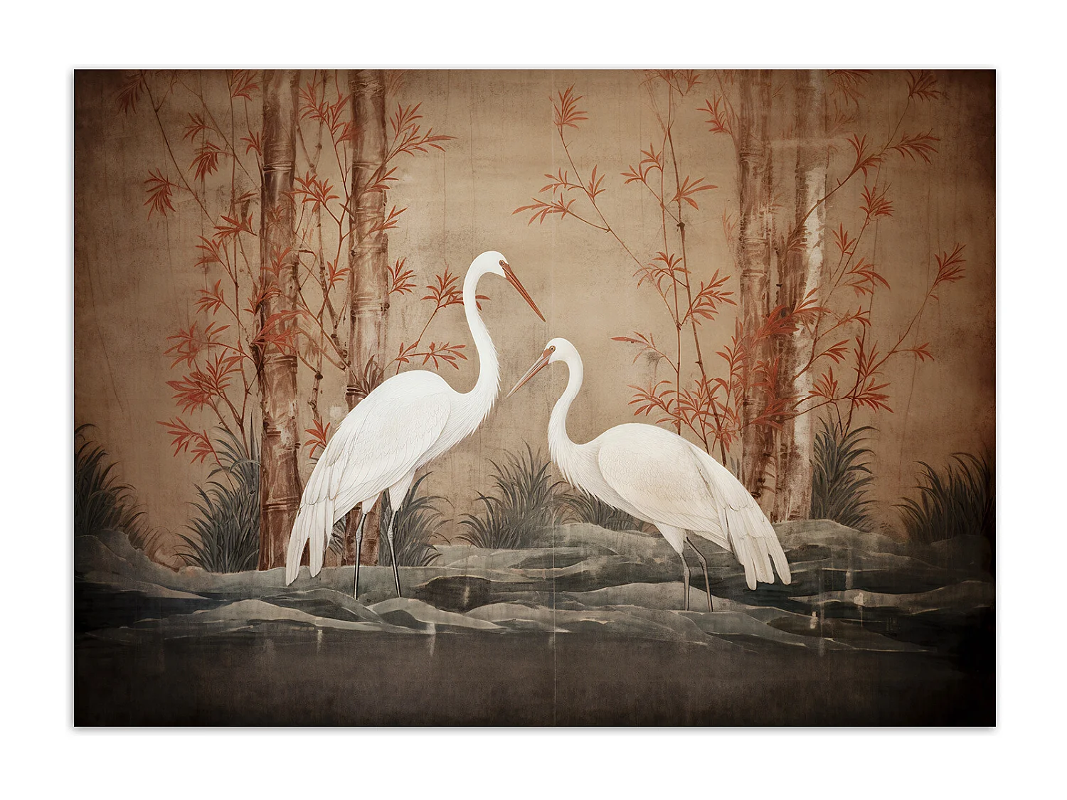 Wallpaper, Animal Oriental Bird - 150x105