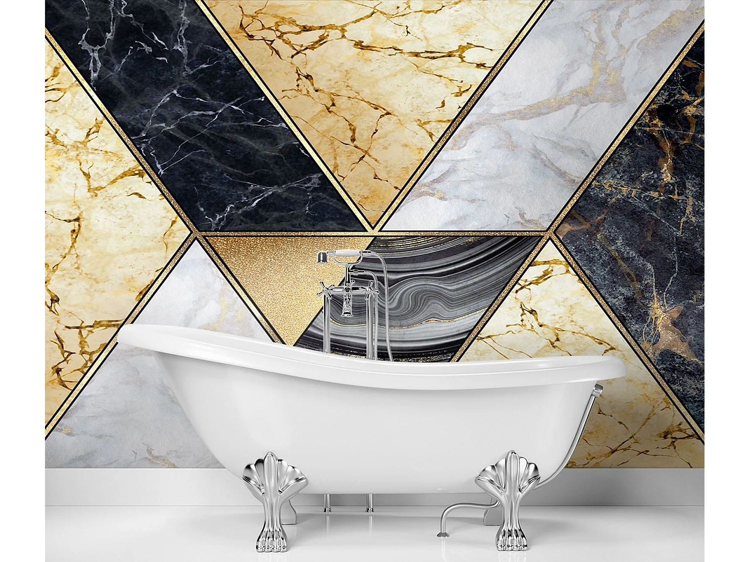 Carta Da Parati, Struttura di marmo - 150x105