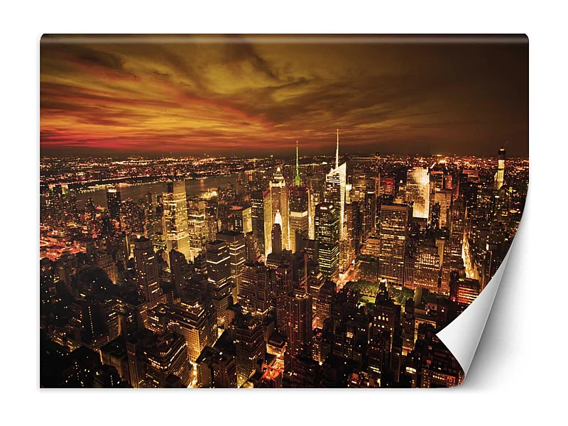 Carta Da Parati, Manhattan di mezzanotte - 400x280