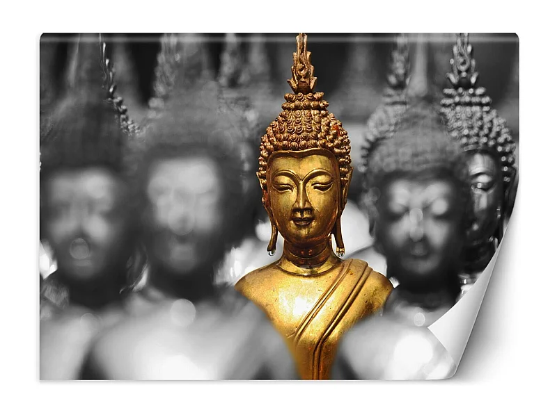 Carta Da Parati, Buddha Zen d'oro - 250x175