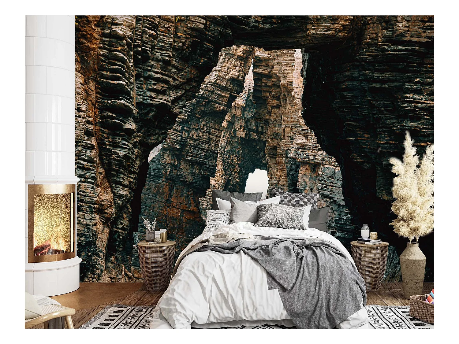 Carta Da Parati, Tunnel nelle rocce - 368x254