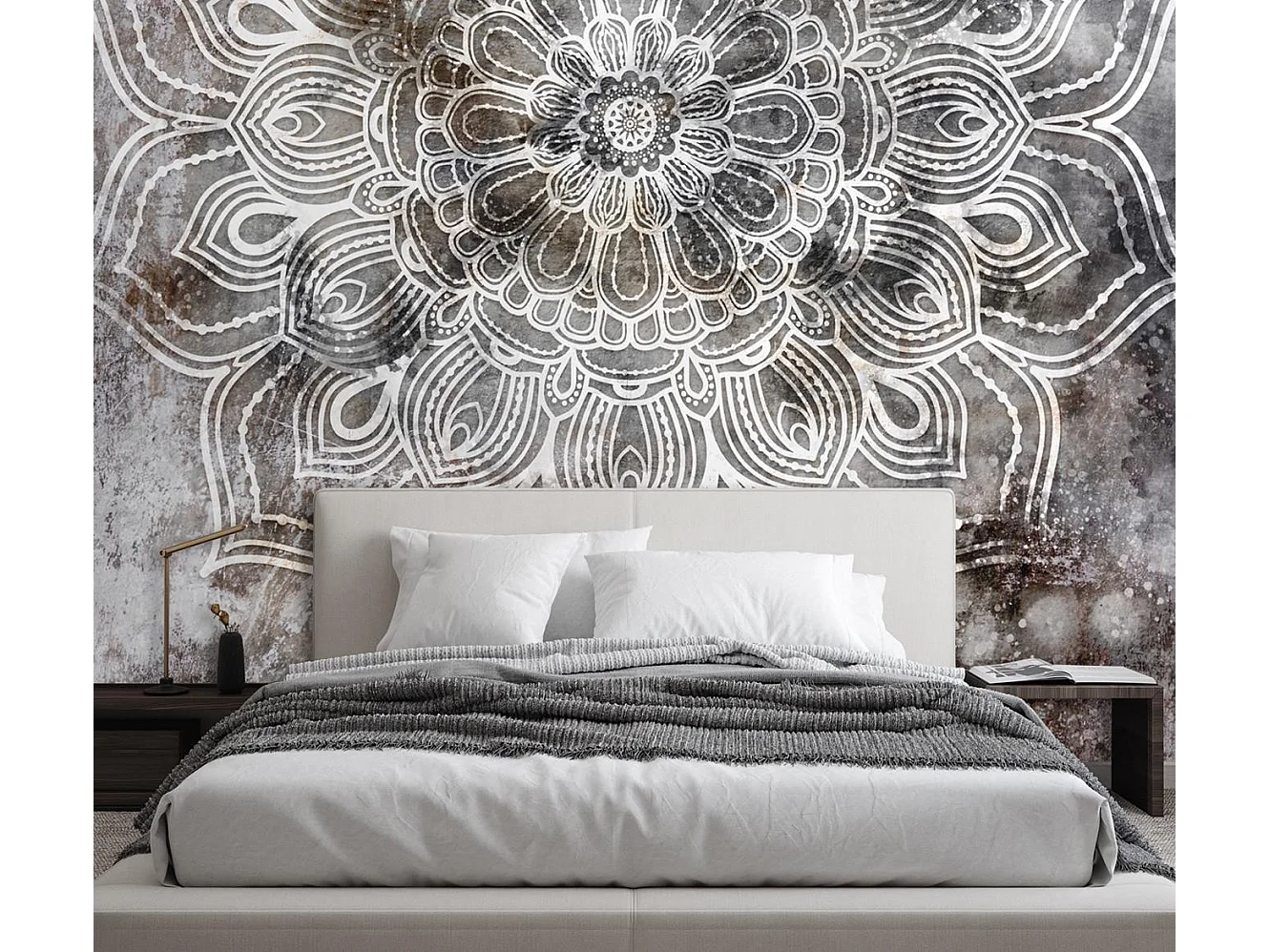 Carta Da Parati, Mandala Oriente Vintage Astratto - 150x105