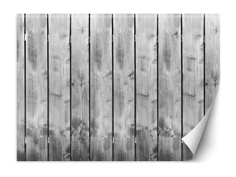 Carta Da Parati, Legno grigio vintage - 450x315