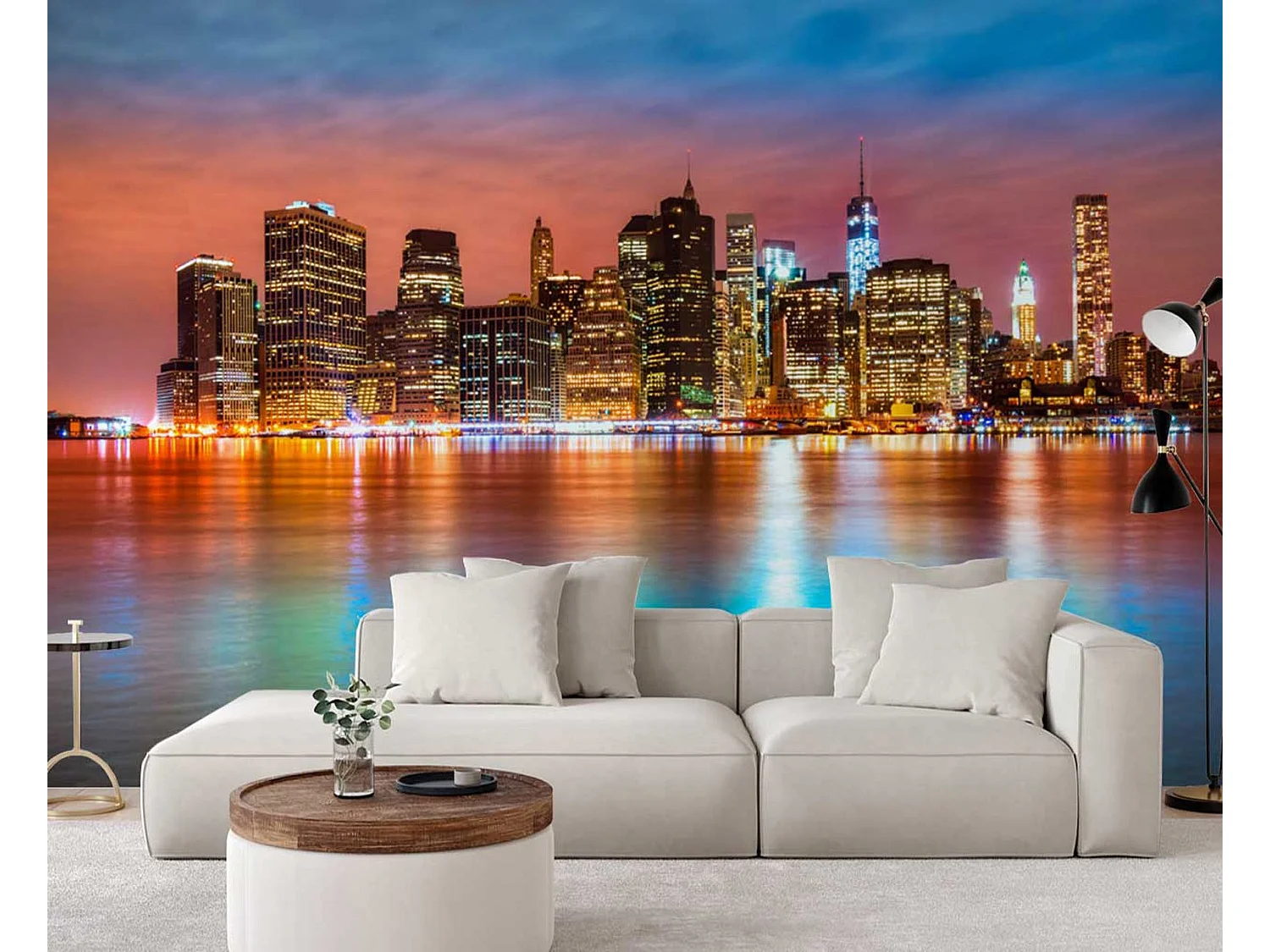 Carta Da Parati, Manhattan di notte - 300x210