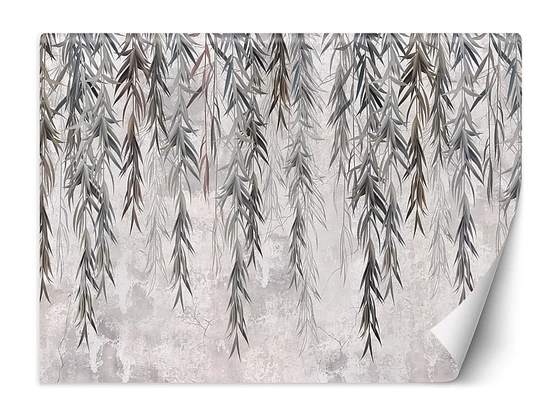 Carta Da Parati, Piante tropicali sospese Grigio - 350x245