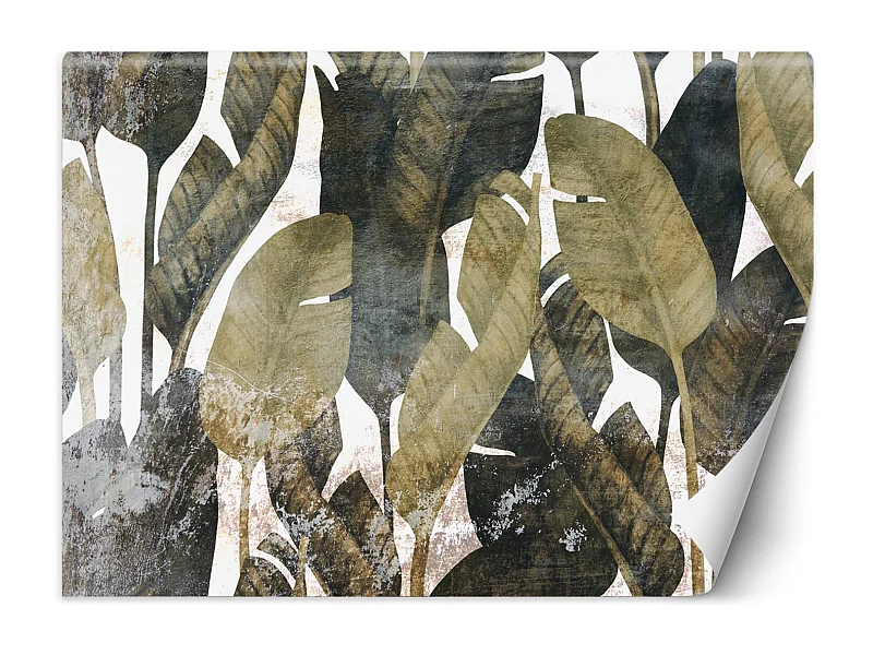 Carta Da Parati, Foglie di banano piante natura - 200x140