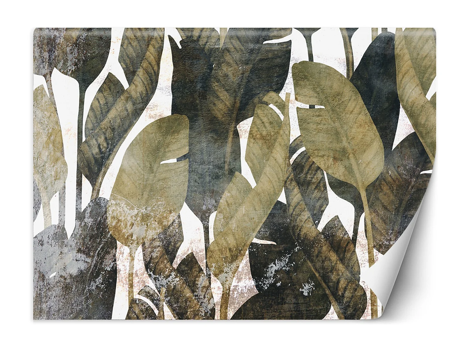 Carta Da Parati, Foglie di banano piante natura - 200x140