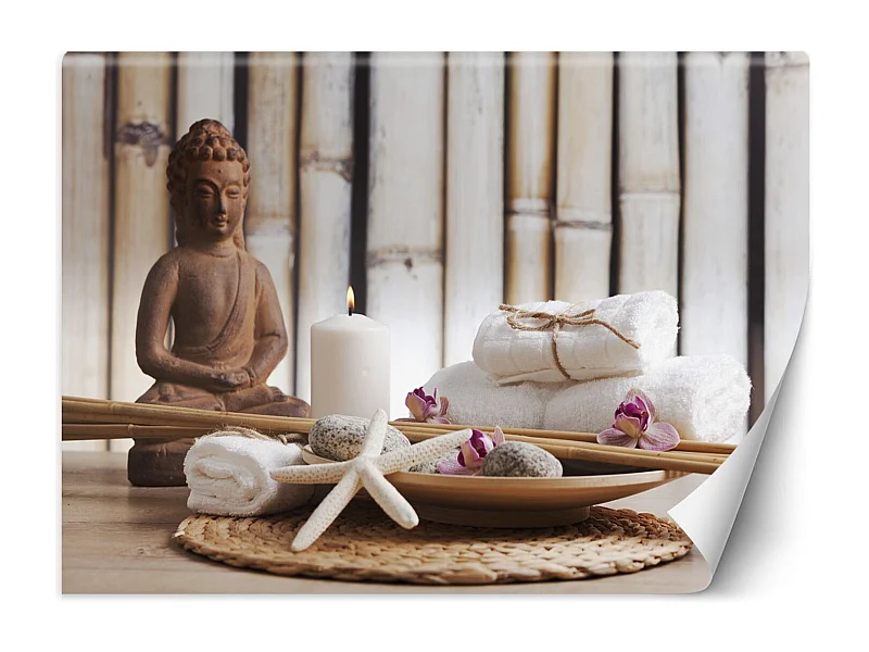 Carta Da Parati, Statua di Buddha in una spa - 300x210