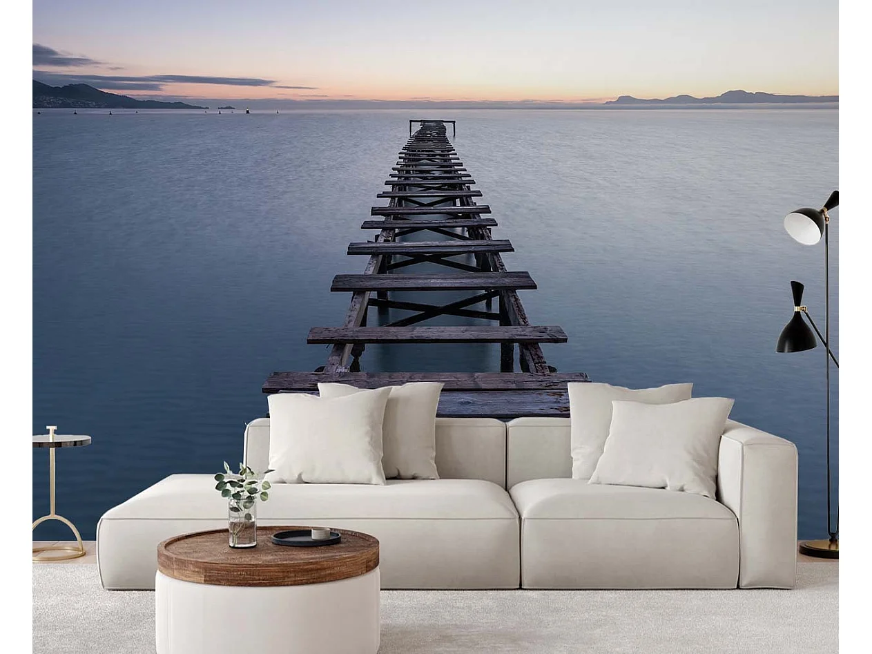 Carta Da Parati, Lago con ponte - 150x105