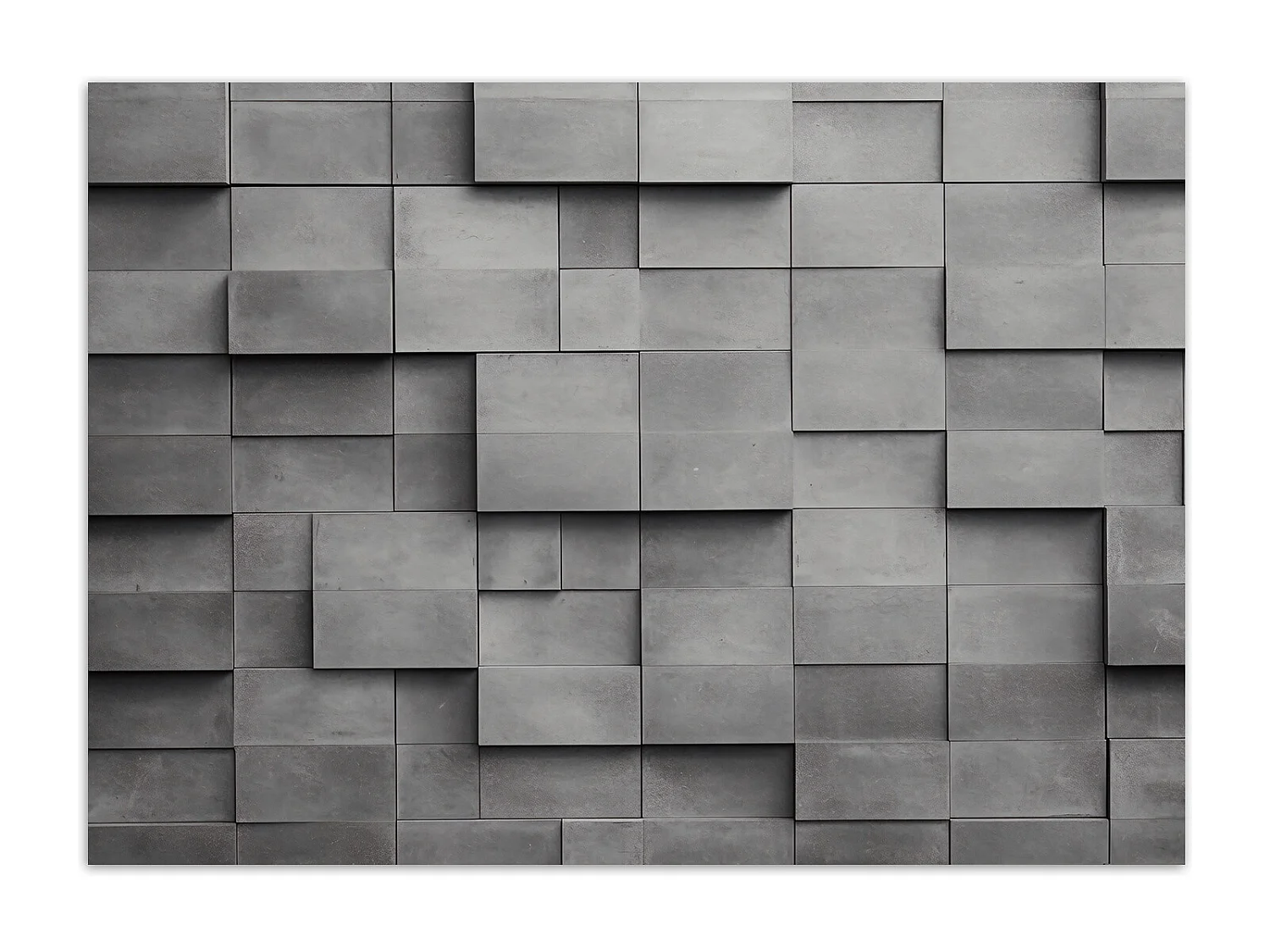 Wallpaper, Concrete cube wall 3D - 200x140