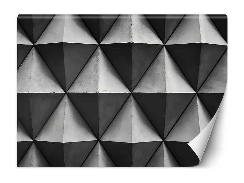 Wallpaper, Geometric triangles 3D - 100x70