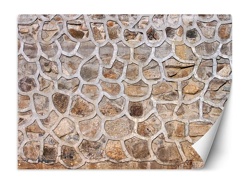 Carta Da Parati, Muro di pietra vintage - 250x175