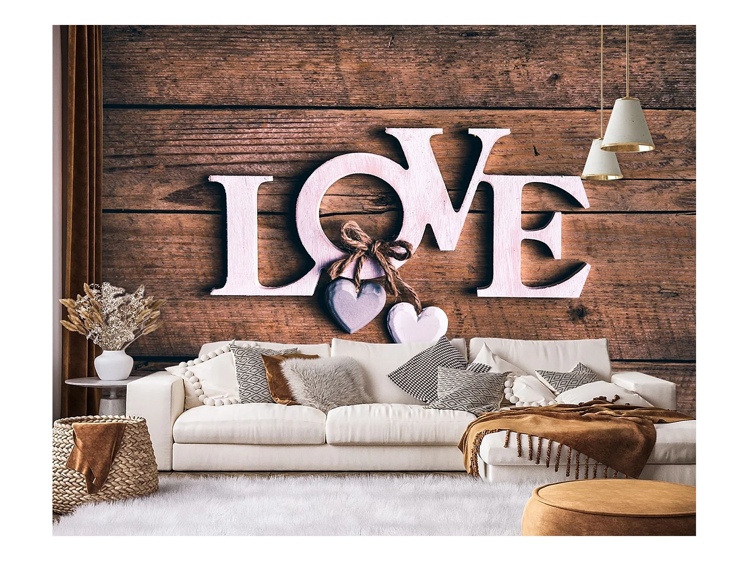 Carta Da Parati, con iscrizione Love - 350x245