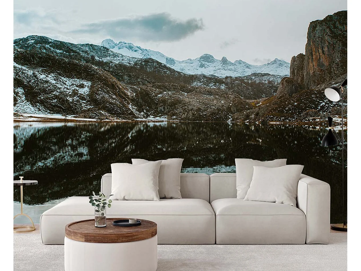 Carta Da Parati, Lago in montagna - 300x210