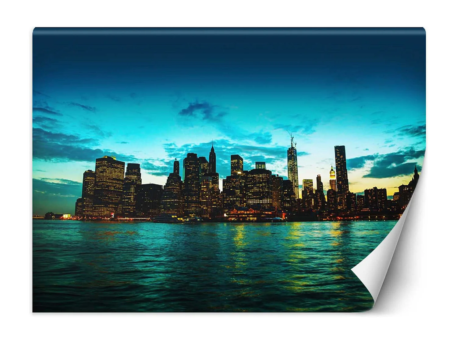 Carta Da Parati, Manhattan al tramonto - 200x140